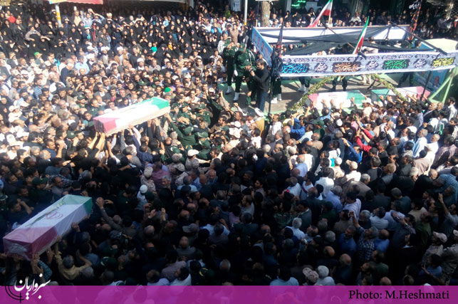 گزارش تصویری: مراسم تشییع «مهاجران الی الله» در  سبزوار –  بخش دوم