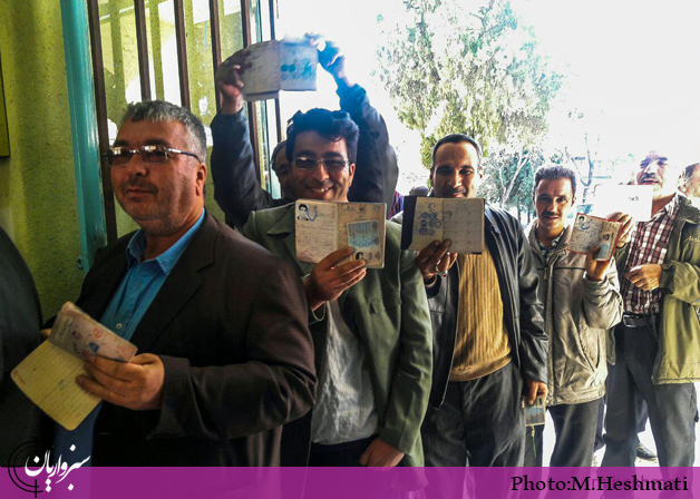 گزارش تصویری: حماسه حضور سبزواری‌ها در انتخابات دهم